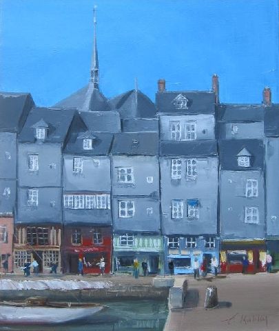 Honfleur - Huile sur toile - 46 x 55 cm - Francis Kuhlen