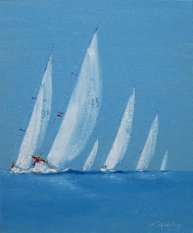 Au près sérré - Huile sur toile - 54 x 75 cm - Francis Kuhlen