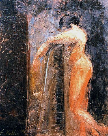 Jardin secret - Huile sur toile - 73 x 92 cm - Francis Kuhlen