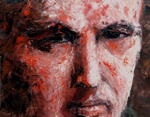 Autoportrait - Huile sur toile - 50 x 61 cm - Francis Kuhlen