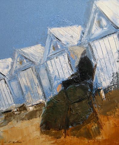 La vieille - Huile sur toile - 50 x 61 cm - Francis Kuhlen