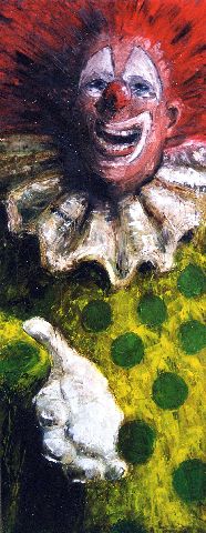 Le clown - Huile sur toile - 90 x 200 cm - Francis Kuhlen