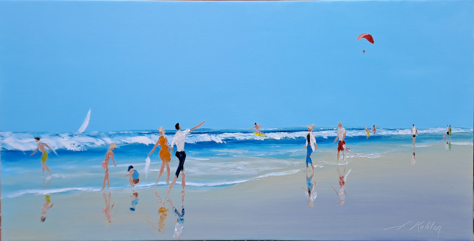 les pieds dans l'eau