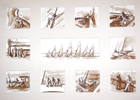 composition encres - Encre - 65 x 54 cm - Francis Kuhlen