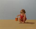 3025 - Fillette au saut orange